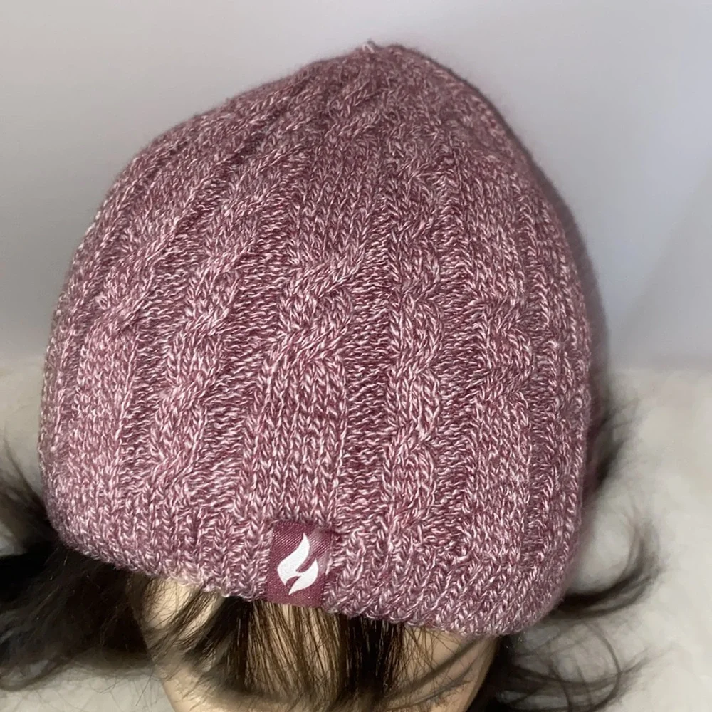 Heat Holders Burgundy Unisex Knit Beanie Size OS